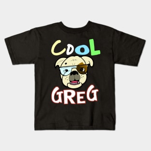 Cool Greg The Swagged Out Bulldog Kids T-Shirt